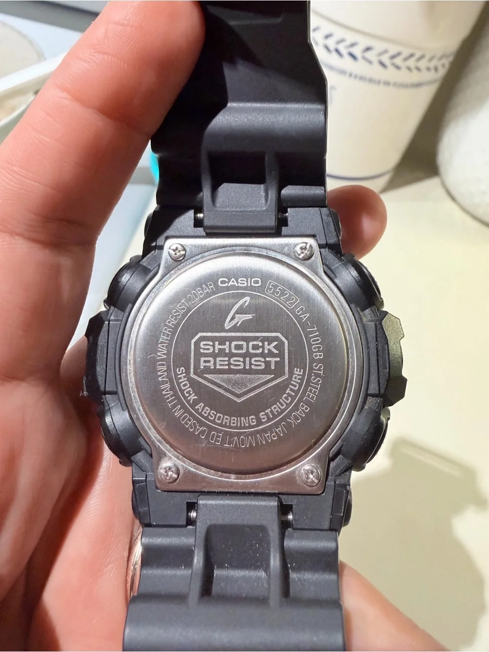 Casio G-Shock Black and Gold Resin Sport Watch